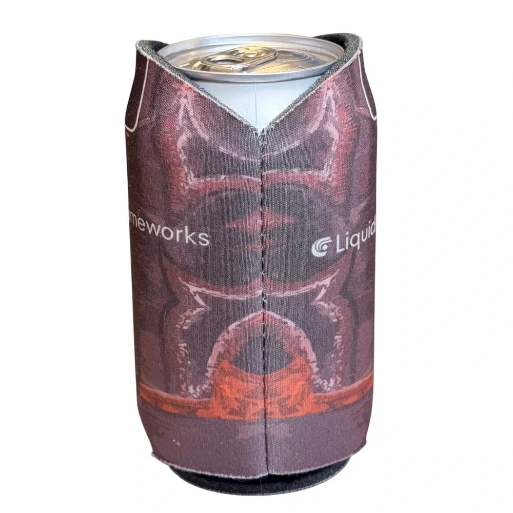 LiquidFrameworks Boot Can Cooler OS Brown Red Neoprene Western Cowboy Tailgate